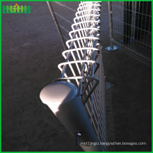 Black power coated BRC fence from factory